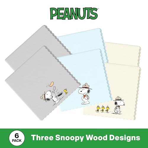 Microfiber Cloth & Glasses Wipes (6 Pack) Lens & Glasses Cleaning Cloth - Eye Glass Clean Cloths - Eyeglass Cleaning Cloths - Camera Lenses & Gadget Delicate Screens - Snoopy - size: 6 Pack