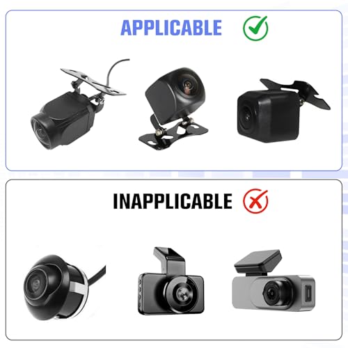 Rear View Mirror Mount Dash Cam Suction Cup Mount Adjustable Dashboard Windshield Monitor Mounting Bracket Holder for Rearview Mirror Reverse Camera Mounting for Truck Auto SUV