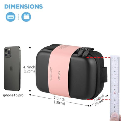 TAAOKA Digital Camera Case, Protective & Lightweight Camera Case with 3 Carrying Ways, Waterproof & Shockproof Small Camera Bag for Power Shot/Sony DSCW800/DSCW830 - Black - color: #1 Black, style: Style1