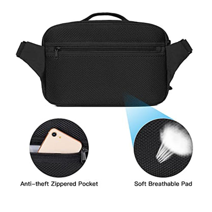 MOSISO Camera Shoulder Bag Case Crossbody Sling Purse, DSLR/SLR/Mirrorless Compact Padded Photography Handbag with Rain Cover Compatible with Canon/Nikon/Sony Cameras and Lenses, Black - color: Black