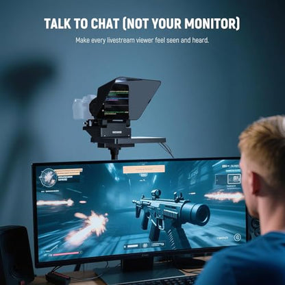 NEEWER 2 in 1 Teleprompter 11 Inch with Monitor for Windows MacOS, Supports Screen Mirroring, Portable Prompter for Camera Mobile Phone Webcam for YouTube Twitch Live Streaming Conference, X11 - style: X11