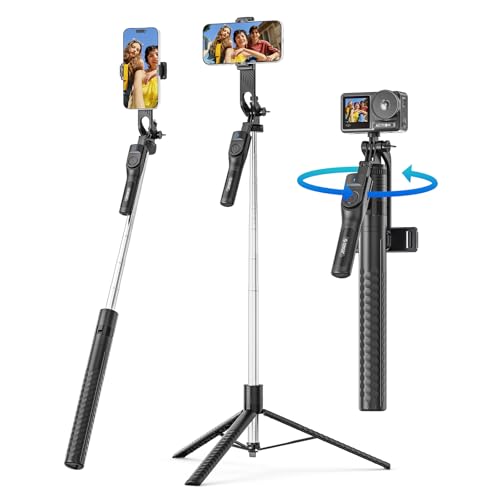 ORICO 75" Phone Tripod & Selfie Stick - 360° Rotatable Phone Holder for Multi-Angle Shooting, Wireless Remote, Extendable Stand for iPhone, Android, Camera, GoPro, Travel, Vlog, Recording - SPM190 - size: 75''