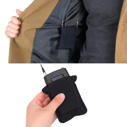 URSA Belt Pouch with Clips - Versatile Rigging for Wireless Transmitters (Black, Large) - color: Black, size: Large