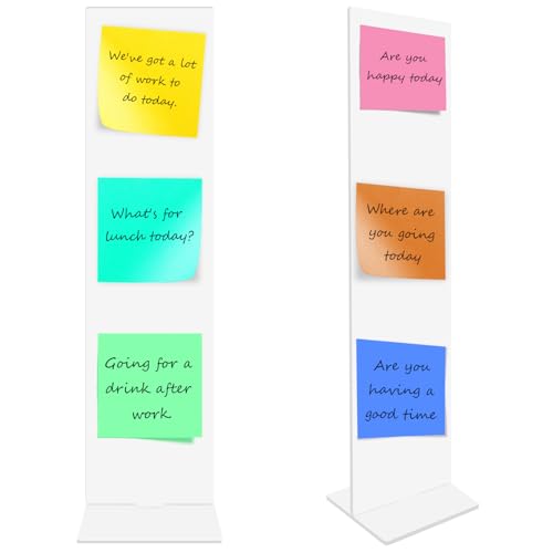 Detachable Acrylic Monitor Memo Board & Memo Message Board Holder by Computer Screen Sticky Note Stand Message Panel Reminder for Office Desk Accessories.2PCS Clear - color: Clear