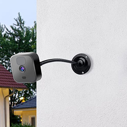 Mippko 2 Pack Camera Flexible Wall Mount Holder for Blink Outdoor 4 (4th Gen)/(3rd Gen) XT3,Blink XT&XT2/Blink Mini/All New Blink Outdoor,Adjustment Flexible 8 inch Long Gooseneck Arm with Metal Base - color: Black