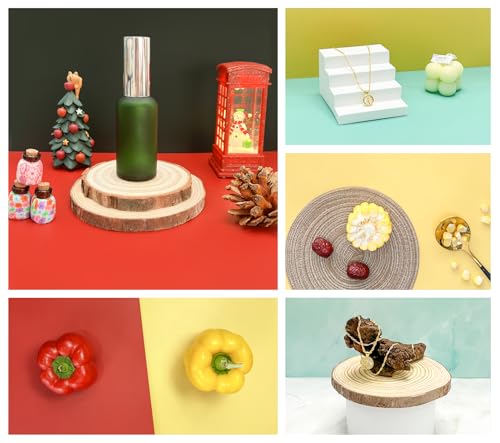 Photo Backdrop Board with 8PCS 16Patterns Double-Side Paper 9mm Shadow Board Food Photography Small Portable Photo Setting Casual Item 16.5 * 11.5 Inch Photography Backdrop Product Kit