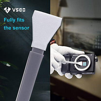 VSGO 12pcs APS-C Camera Sensor Cleaning Kit, Sensor Cleaning Swabs, Compatible with DSLR & SLR Digital Cameras (V-S02-12)