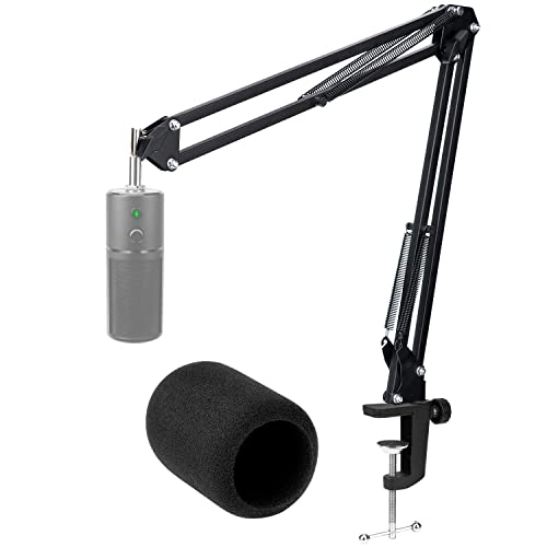 For Razer Seiren X Boom Arm, Heavy Duty Microphone Stand with Foam Cover & Adapter, Mic Arm Compatible with Blue Yeti, HyperX QuadCast, Shure SM7B, FIFINE K688 and more by WIBOND - color: Boom Arm