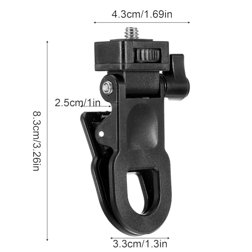 Styquenzer 2 Pcs Monitor Camera Mount Clip with 1/4 Screw Connector, Selfie Light Clip Universal Screen LCD Display Top Fill Light Flash Holder