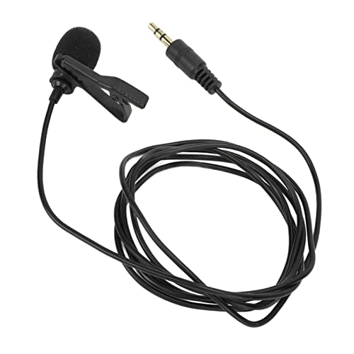 ZJchao Lavalier Microphone with Noise Reduction for Clear Streaming and Live Recording, Compact ClipOn Design for Wide Compatibility