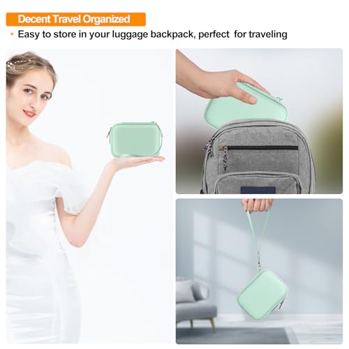 Elonbo Camera Carrying Case for KODAK PIXPRO FZ55 / FZ53 / FZ45 / FZ43 16MP Digital Camera, Vlogging Camera Storage Holder Travel Bag, Mesh Bag Fits Batteries, Cable, Memory Card, Green - color: Green