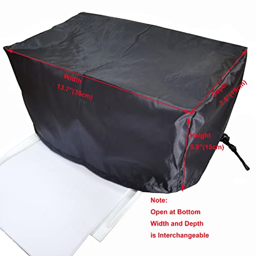 Small Printer Dust Cover for HP, 13.7W x 7.5D x 5.9H Find All Popular Size Available Here, Check Covers Compatible for Epson Canon Brother Dell Printers