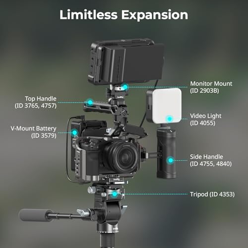 SmallRig HawkLock Quick Release Camera Cage Kit for Sony A7C II/ A7CR with Integrated Silicone Grip, Full Access Vlog Making Cage for Sony Alpha 7C II/Alpha 7CR with Cable Clamp for HDMI - style: HawkLock QR Cage
