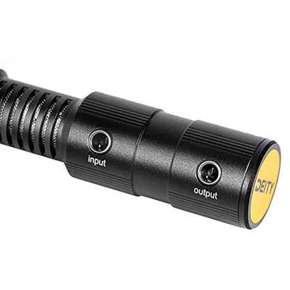 Deity V-Mic D4 Mini Microphone On-Camera Interview Mic Super Cardioid Compact Perfect for Vlog Pocket Cam DSLR Camera,Podcast, Voice Dictation,Recording YouTube, Interview, Video Conference | Ultracompact On-Camera Mic, Plug-in Power, Trs and Trrs Cables,