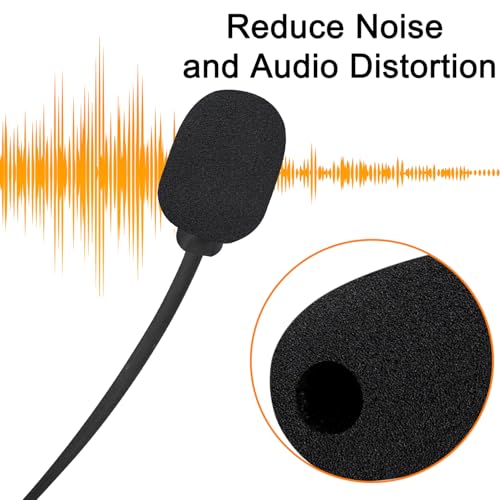SOULWIT 4Pcs Mic Cover for Bose ProFlight 1/2 - Black | for ProFlight Aviation Headset Series 1/2