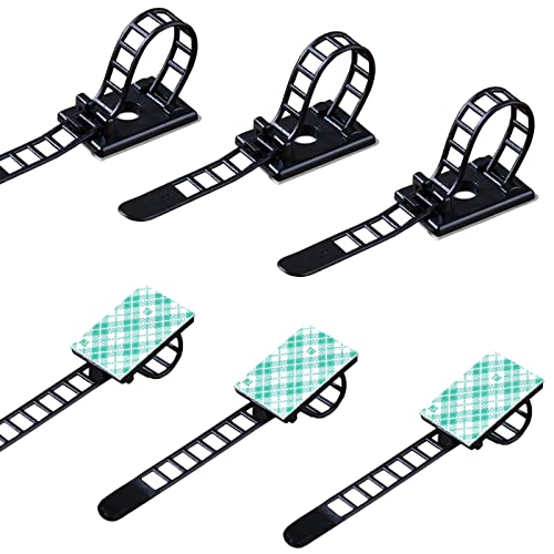 200 Pieces Cable Management Desk Wire Organizer Cable Ties Zip Ties Adhesive Cord Clips Cord Keeper Desk Wire Management | Project-size 200-pack for workshops, offices, and equipment areas that need repeatable cable routing and organization. - size: 200 P