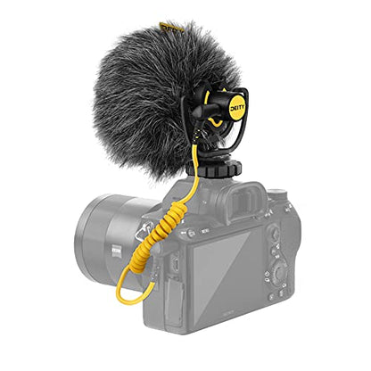 Deity V-Mic D4 Mini Microphone On-Camera Interview Mic Super Cardioid Compact Perfect for Vlog Pocket Cam DSLR Camera,Podcast, Voice Dictation,Recording YouTube, Interview, Video Conference | Ultracompact On-Camera Mic, Plug-in Power, Trs and Trrs Cables,