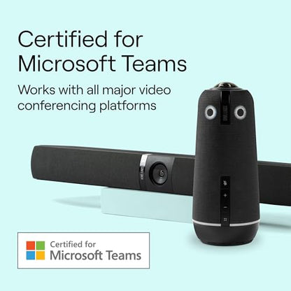 Owl Bar Video Conferencing Device — 4K with Active Speaker Focus (Add a Meeting Owl 4+, Meeting Owl 3 or Meeting Owl Pro for 360-Degree Coverage and Automatic Camera Switching) - style: Charcoal