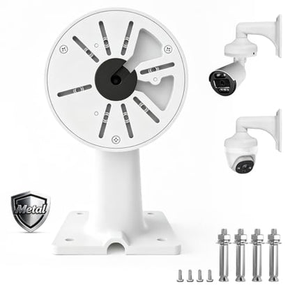 OOSSXX Universal CCTV Security Camera Mount Wall Mount Bracket for Surveillance House Indoor Bullet Dome IP Camera Holder Outdoor Junction Box Cable Pole Mounting Arm Outdoor Video Surveillance - size: Pole Bracket for Bullet/Dome