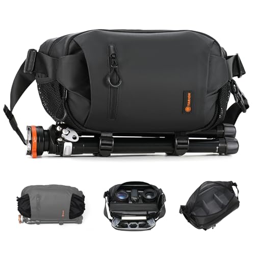 TARION Urban Camera Sling Bag - Waterproof 5.5L Crossbody Bag with Expandable Wet/Dry Separation Pocket & Tripod Strap - XProber - size: XProber (5.5 Liters)