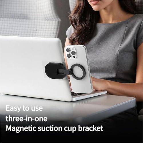 3-in-1 Suction Magnetic Phone Holder, 2026 New 360° Rotatable Phone Tripod Mount Magnetic Gym Phone Holder, Ideal for Car Dashboard, Gym, Kitchen, Office