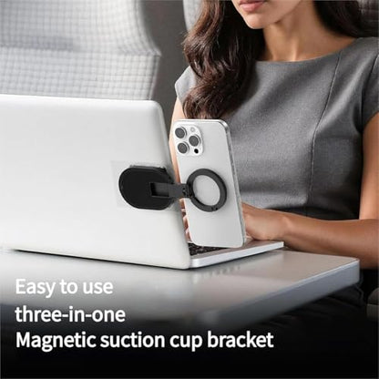 3-in-1 Suction Magnetic Phone Holder, 2026 New 360° Rotatable Phone Tripod Mount Magnetic Gym Phone Holder, Ideal for Car Dashboard, Gym, Kitchen, Office