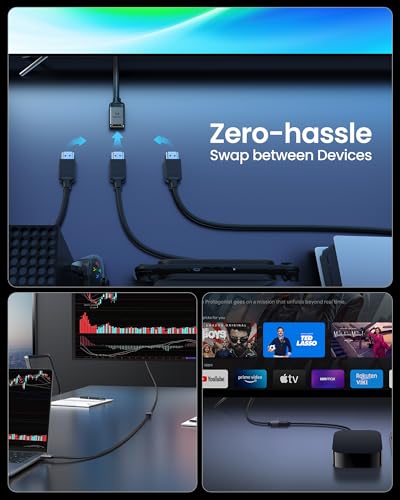 Silkland 8K HDMI Extension Cable 3.3FT/1M HDMI Extender 2.1, 8K@60hz 4K@120hz HDMI Male to Female Adapter,Ultra High Speed 48Gbps HDMI Cord Compatible with Fire Stick Roku TV Blu-Ray Laptop PS5/4 Xbox - size: 3.3FT