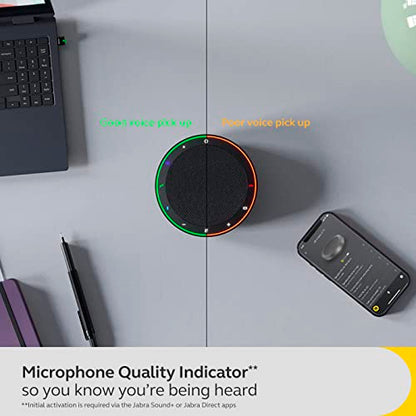 Jabra Speak2 75 SE (Second Edition) Wireless Bluetooth Speakerphone - 4 Noise-Cancelling Mics, 65mm Speakers - New Linking Feature - USB-A Dongle - Works with Zoom and Google Meet - Dark Grey - size: Bluetooth & USB-A Adapter, style: All Platforms