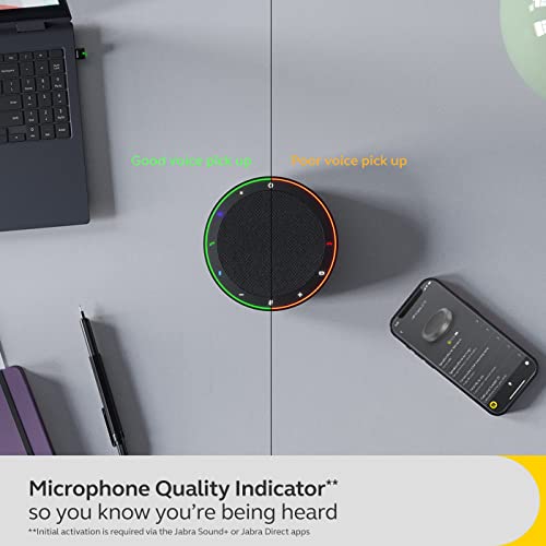 Jabra Speak2 75 SE (Second Edition) Wireless Bluetooth Speakerphone - 4 Noise-Cancelling Mics, 65mm Speakers - New Linking Feature - USB-C Dongle - Works with Zoom and Google Meet - Dark Grey - size: Bluetooth & USB-C Adapter, style: All Platforms