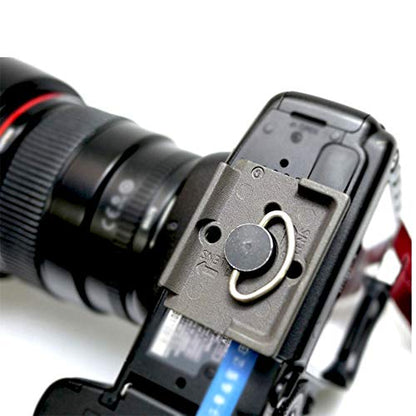 Quick Release Plate 1/4" Screw Compatible with Manfrotto 200PL-14 322RC2 324RC2 488RC2 496RC2 Camera Tripod Head (Pack of 2)