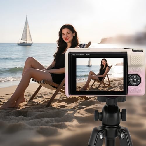 Camera Case for Canon PowerShot SX740/ SX730 Digital Camera,SX740 HS Case, Soft Silicone Protective Case Removable Lens Cover,Comes with 2 Screen Protectors and 1 Wrist Strap. (Beige-Pink) - color: Beige-Pink