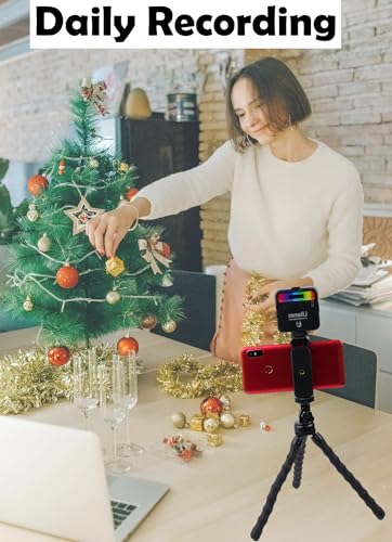 Portable and Flexible Phone Tripod Stand with Wireless Remote, Travle Tripod Compatible with iPhone 17 16 15,Android for Video Recording, Travle, Vlogging Selfie