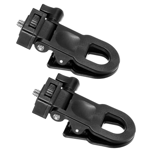 Styquenzer 2 Pcs Monitor Camera Mount Clip with 1/4 Screw Connector, Selfie Light Clip Universal Screen LCD Display Top Fill Light Flash Holder