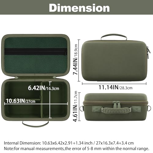 khanka Camera Case for Canon EOS Rebel R6 V/T7/T100/T6/R50/R100/R5/R7/R8/R6 Mark II/SL3 DSLR Camera,Travel Carrying Case for Canon EOS Rebel Camera and 18-55mm/18-45mm Lens(Military Green Case) - color: Military Green