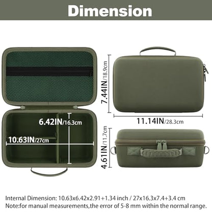 khanka Camera Case for Canon EOS Rebel R6 V/T7/T100/T6/R50/R100/R5/R7/R8/R6 Mark II/SL3 DSLR Camera,Travel Carrying Case for Canon EOS Rebel Camera and 18-55mm/18-45mm Lens(Military Green Case) - color: Military Green