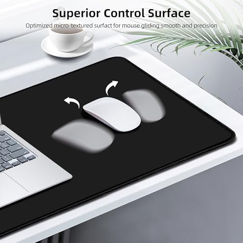 Mouse Pad with Wireless Charging, Gaming Mouse Pad with Ultra-Smooth Surface, Large XXL Desk Mat, Non-Slip, Waterproof Computer Keyboard Pad, 800x400x4MM, Included 20W PD Power Adapter - color: Black (Power Adapter)