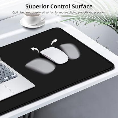 Mouse Pad with Wireless Charging, Gaming Mouse Pad with Ultra-Smooth Surface, Large XXL Desk Mat, Non-Slip, Waterproof Computer Keyboard Pad, 800x400x4MM, Included 20W PD Power Adapter - color: Black (Power Adapter)