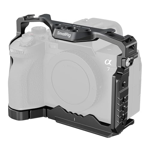 SMALLRIG Camera Cage for Sony A7V/ A7IV/ A7RIV/ A7RV/ A7SIII/ A1 | Integrated Slot for AirTag, for Sony Alpha 7 V, 7R V, 7 IV, 7S III, 1, 7R IV - style: w/ Slot for AirTag
