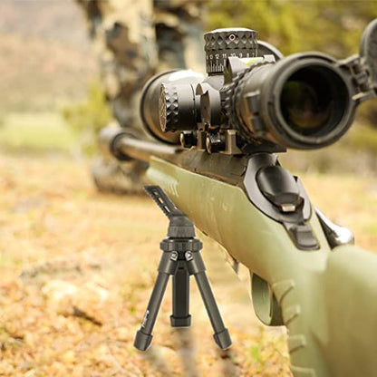 HUNTPAL Portable Shooting Stick Tripod Gun Rest | Portable, Adjustable Height, Compact Aluminum Construction, For Range Table Shooting Target Practice - color: Tripod-601: 6.1"-7.9"
