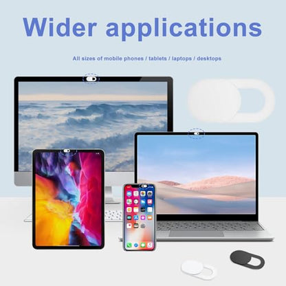 Webcam Cover for Laptop Camera Cover Slide, 20 Pcs Ultra Thin Phone Camera Covers for Laptops, Compatible with MacBook iMac iPad MacBook Pro Computer Laptop Camera Blocker Camera Cover Slide