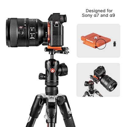 Manfrotto Befree Advanced Camera Tripod Kit Compatible with Sony Alpha7 and Alpha9 Cameras, Tripod Travel Kit with Ball Head and Lever Closure, Aluminium Tripod for Camera Accessories, DSLR,Mirrorless - style: Befree Sony Alpha Alu