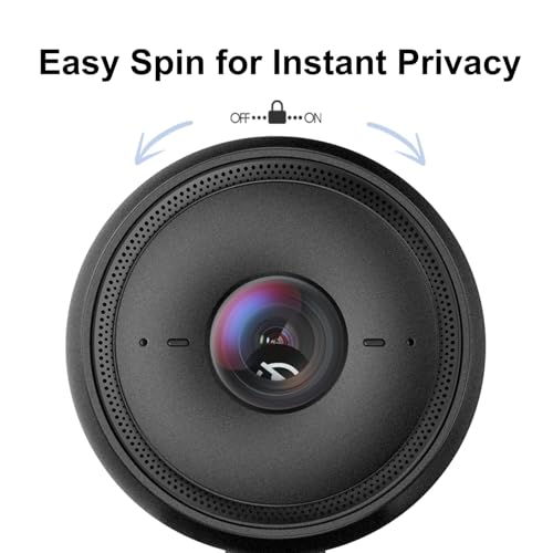 JOYUSING Flip600R 4K Webcam for PC - Ultra 4K HD Webcam with Tripod, PDAF Autofocus, Noise-Cancelling Mics, 79° FOV, Auto Light Correction, Privacy Cover, Streaming Camera for Gaming/Beauty