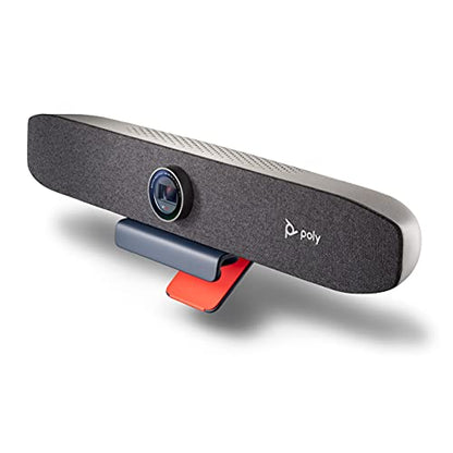 Poly Studio P15 Personal Video Bar - 4K Camera, Microphones & Speaker Solution With Premium Audio - Certified for Zoom and Teams (Renewed)