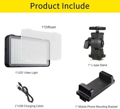 Godox LEDM150 LED Video Light, Camera Light for Pictures Video Recording with 150 LED Beads, CRI 95+ 5600K Photo Light for Outdoor Photography Live Streaming Zoom Calls
