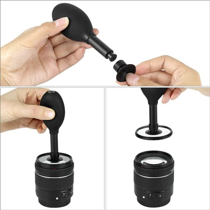 QWORK 8-in-1 Lens Sucker Kit | Interchangeable Anti-Static, ESD Conductive Silicone Suction Cup Set for Lens Repair and Cleaning, Watches & Electronics | Precision Cleaner Tool