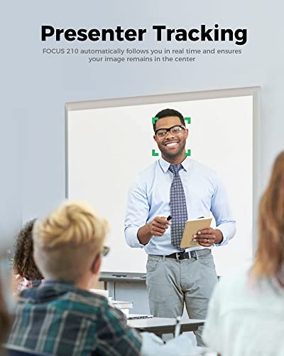 WYRESTORM 4K AI Tracking Conference Webcam, Auto Framing & Presenter Tracking, 120° Wide Angle, Dual Noise Cancelling Mics, Privacy Cover, USB Plug & Play, Zoom Certified for Teams Meeting Rooms - size: 210