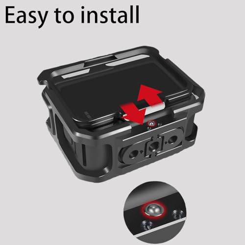 Aluminium Protective Case for GoPro Hero 13/12/11/10/9, Durable Hard Frame Cases Protector, Strong Metal Housing Frame Video Cage with Magnetic Fingers and Sliding Cover - style: Magnetic Version