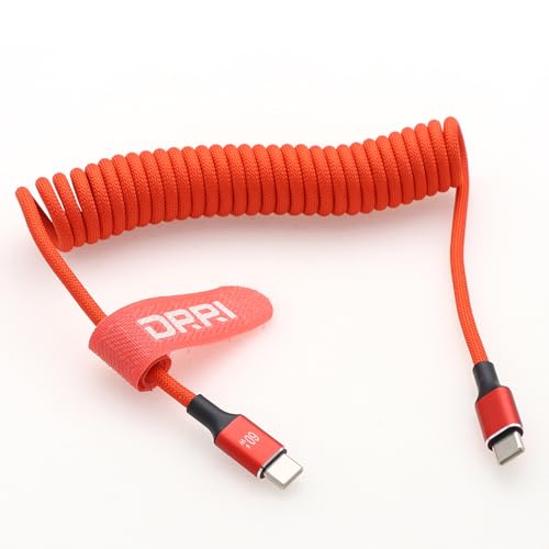 PD USB-C 100W Fast Charging Cable for Sony FX3 Canon EOS R8, R7, R6 MARK2, R5,BMPCC 4K,FUJFILM XT3 XT4 GFX50R GFX100 X-S10 - color: Red, size: 100W Type C