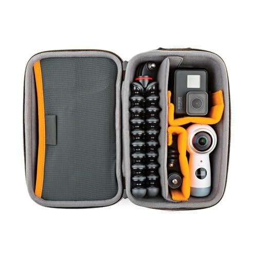 Lowepro Hardside CS 60 Case for Small Drone, Mirrorless Cameras or 2 Action Cameras, 1-2 Lenses, Accessories, 14.00 x 8.51 x 22.71 cm, Black - size: Hardside CS 60