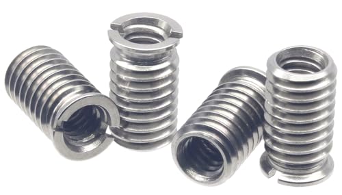 Stainless Steel 1/4"-20 Female to 3/8"-16 Male Convert Screw Adapter (4pcs, 16.5mm) - color: 4pcs, size: 16.5mm